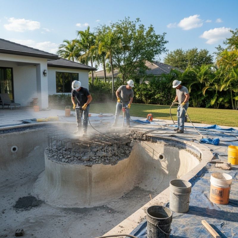 Local Gunite Concrete Service pros at work